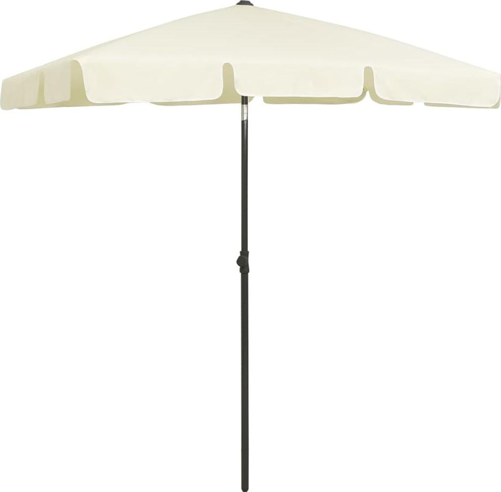 vidaXL Strandschirm Sandgelb 180x120 cm