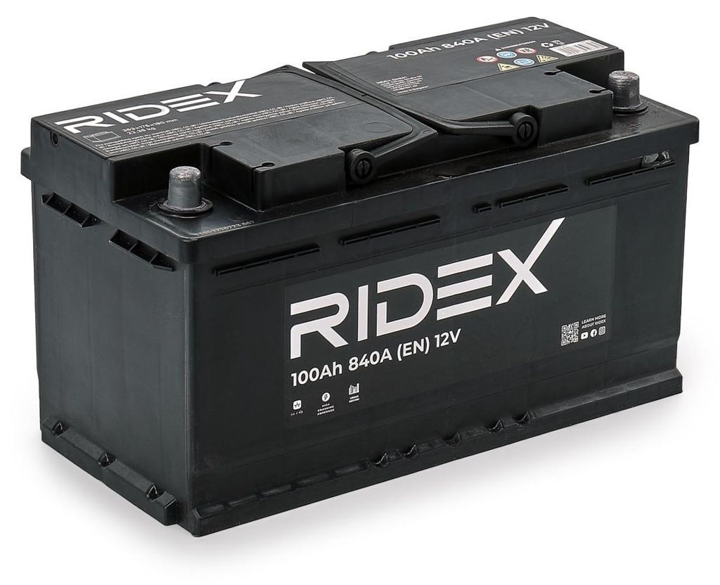 RIDEX Starterbatterie 12V 100Ah 840A/EN B13 L5 für Auto LKW Produktbild 