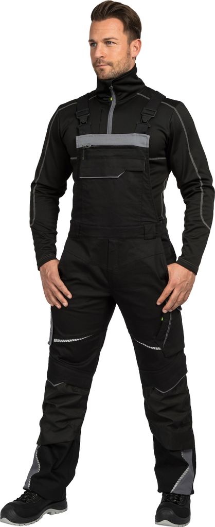 Leibwächter Latzhose Flex-Line FLEXL Gr. 50 schwarz/grau Produktbild 