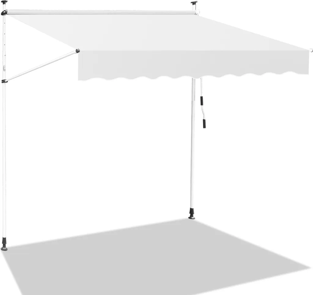 Aopunly Tenda da Sole 200cm con Morsetti - Protezione UV e Balcone