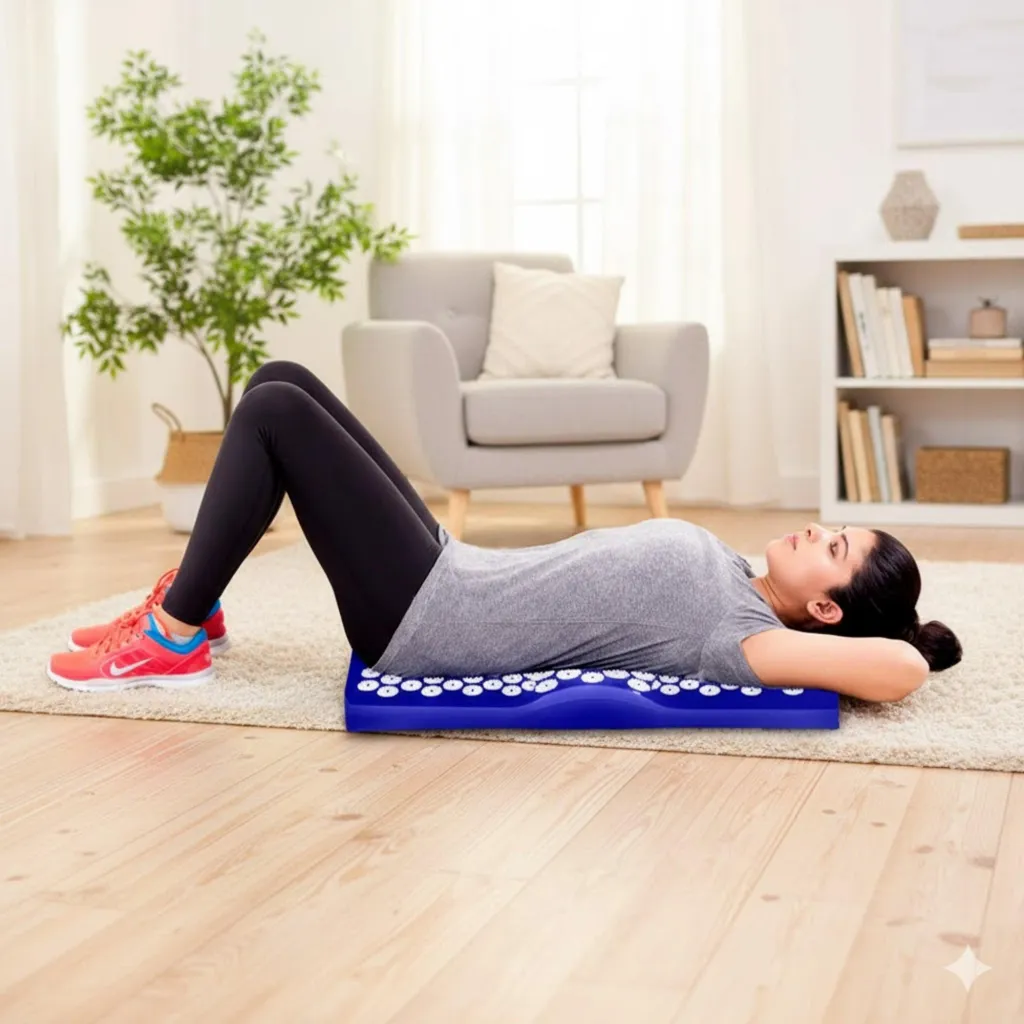 Soulagement Mal de Dos : Tapis d'Acupression Vitalic avec Oreiller - 3