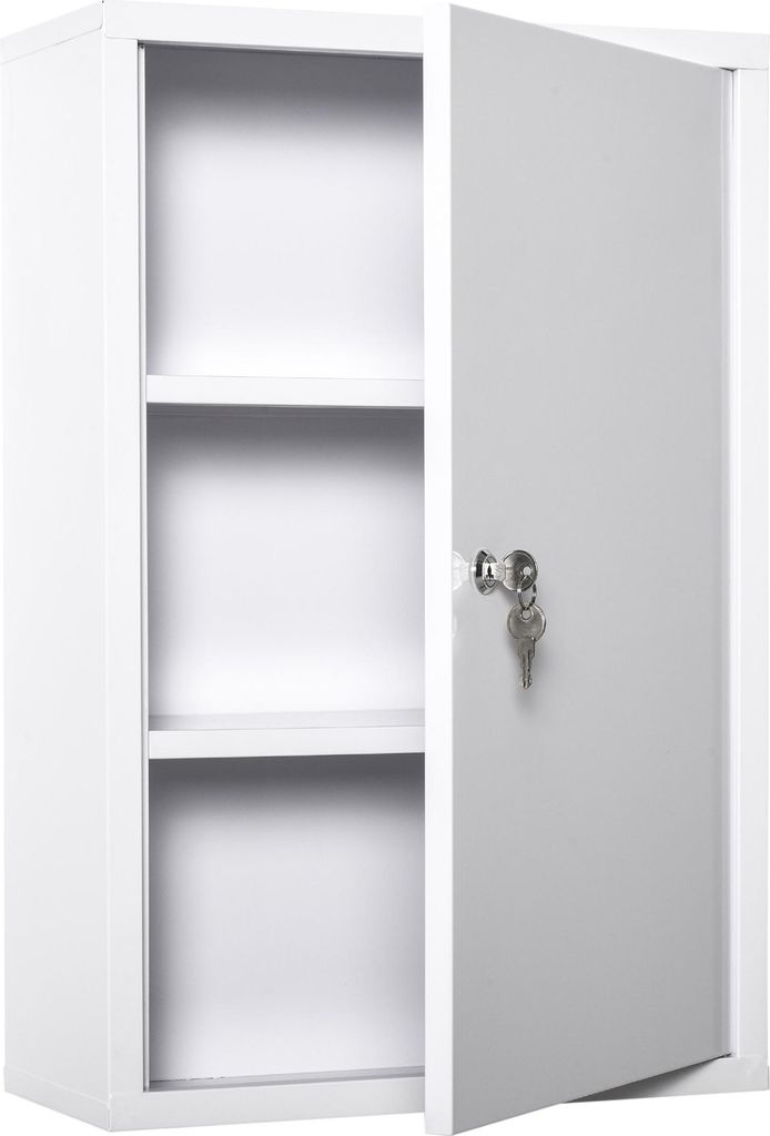 kleankin Armoire à Pharmacie 2 étagères 3 Niveaux Image du produit 