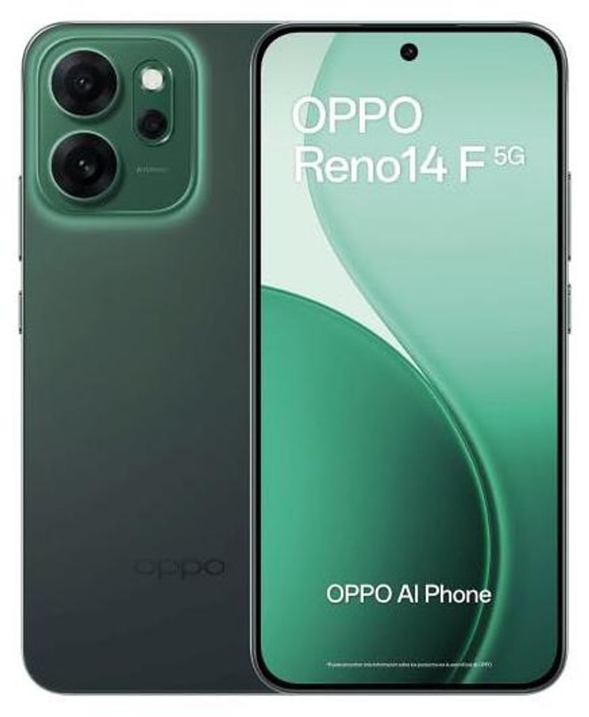 Oppo Reno 14F 8 + 256 GB 6.57 "5g leuchtende grüne EU Oppo