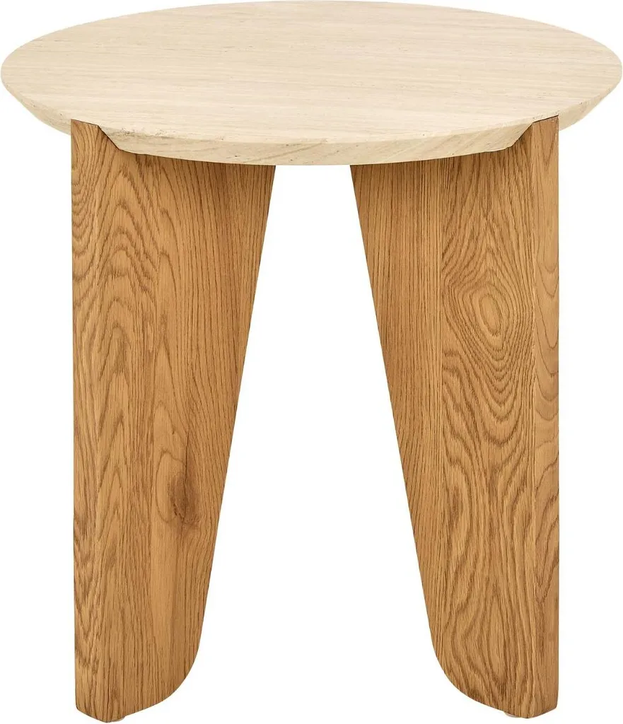 Table d'Angle Dockland Beige pour Optimiser les Petits Espaces