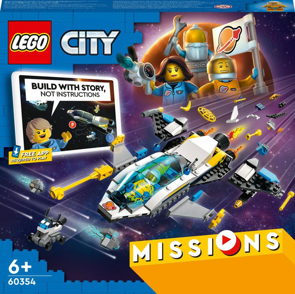 Stavebnica LEGO City 60354 Prieskum Marsu (298 dielikov) Obrázok produktu 