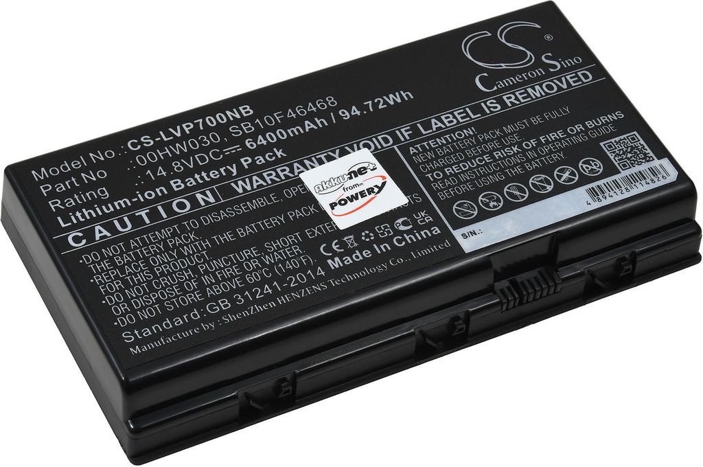 Akku für Laptop Lenovo ThinkPad P70 Produktbild 