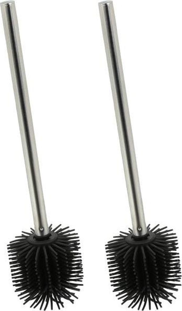 Schwarze Toilettenbürste aus Silikon