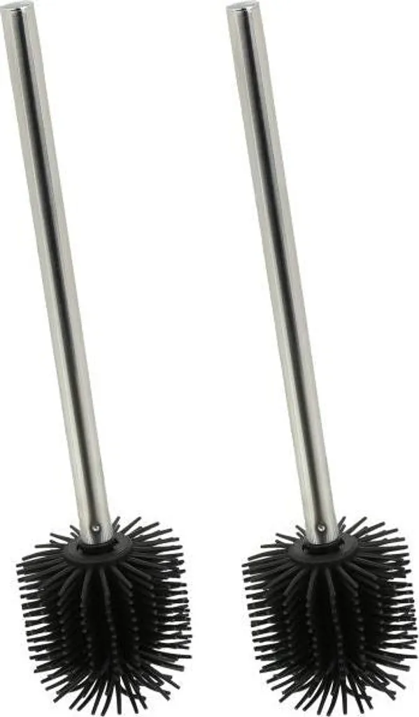 Scopino per WC in silicone nero