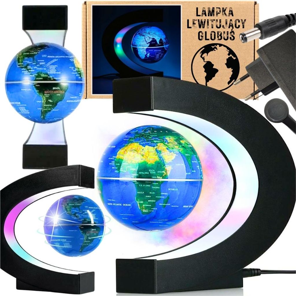 Globus interaktive Lampe schwebende beleuchtete magnetische Erdkarte