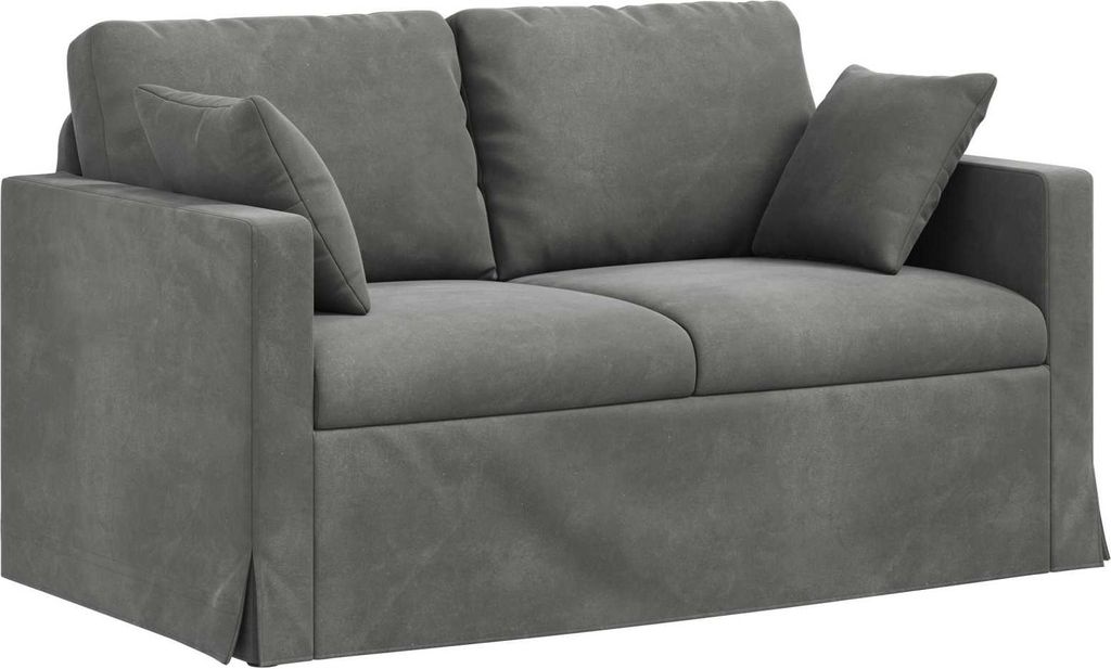 vidaXL Sofa Dunkelgrau 138 x 78 x 80 cm Samt
