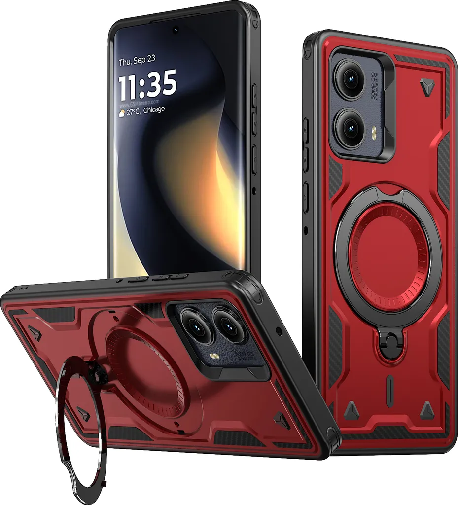 Offerta Custodia Militare Motorola Edge 2024 5G Rossa Magnetica