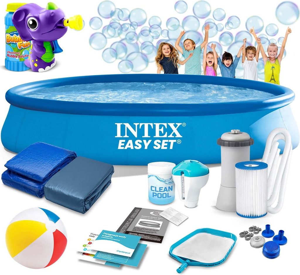 Garten-Erweiterungspool 457 x 84 cm 15 in 1 INTEX 28158 + Sprudelmaschine GRATIS