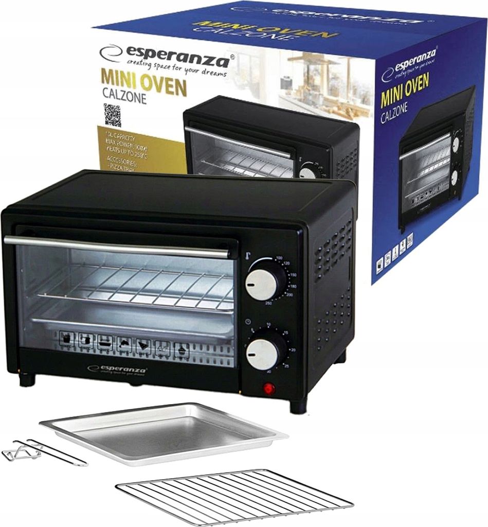 Mini Elektrická Trouba 10L 900W Časovač Pizzablech Rost Uch Obrázek produktu 