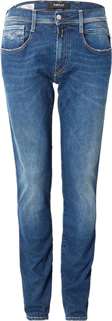 Replay Anbass 34 L Herren Hyperflex Strech Denim Blau – Blau