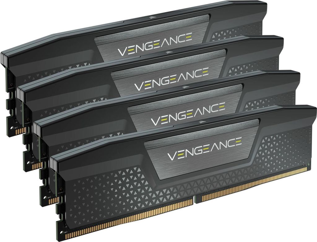 DIMM 128 GB DDR5-5600 (4x 32 GB) Quad-Kit (schwarz, CMK128GX5M4B5600C40, Vengeance, INTEL XMP)