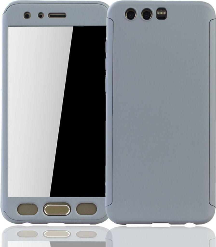 Handyhülle Schutzhülle für Huawei Honor 9 Full Case Cover Displayschutz 360 Grau