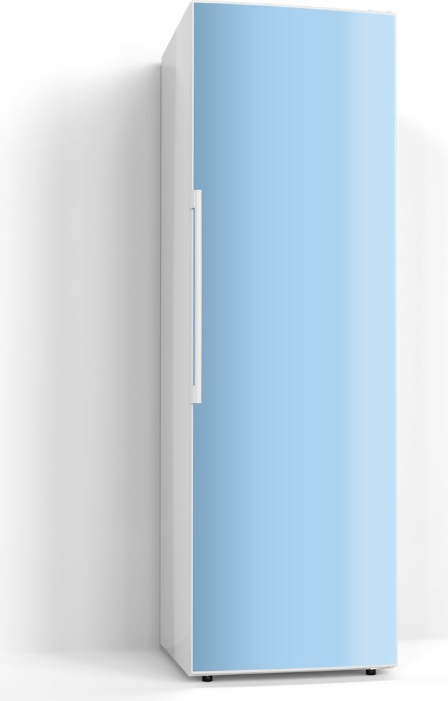 DEQORI Magnetmatte Kühlschrank beschreibbar 60x190 cm 'Hellblau' Magnetfolie Deko-Folie