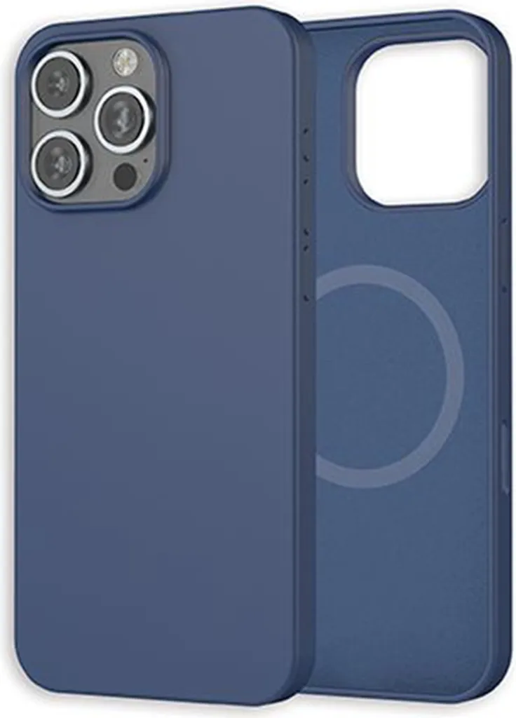 Étui de protection MagSafe bleu pour iPhone 16 Pro Max silicone MW