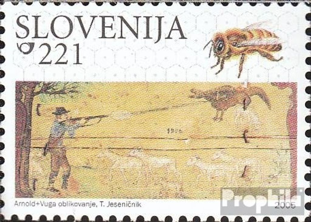 Briefmarken Slowenien 2005 Mi 540 (kompl.Ausg.) postfrisch Bienenstockmalerei