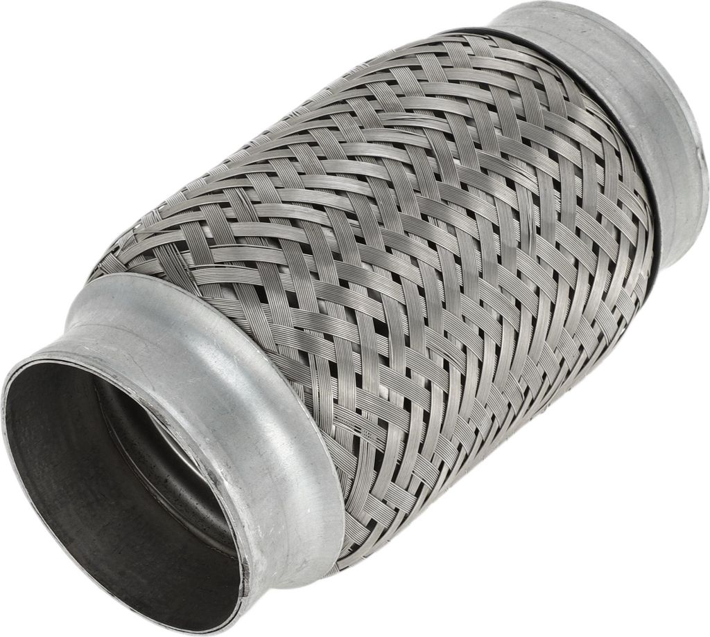 Auto Auspuff Flexrohr 2,71 Zoll OD Flexibles Geflochtenes Auspuffrohr | Universelles Flexibles Rohr Silberton 1 Stück