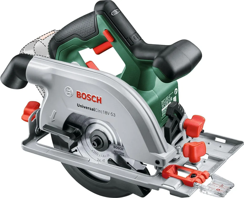 Scie circulaire portative Bosch Circ 18V-53 lame 160mm pour bois 18V