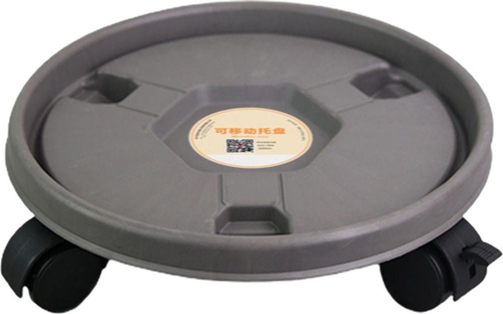 Topfräder Dekorative Hochladungskapazität Plastikpflanztopf Mover für Garten-Grau