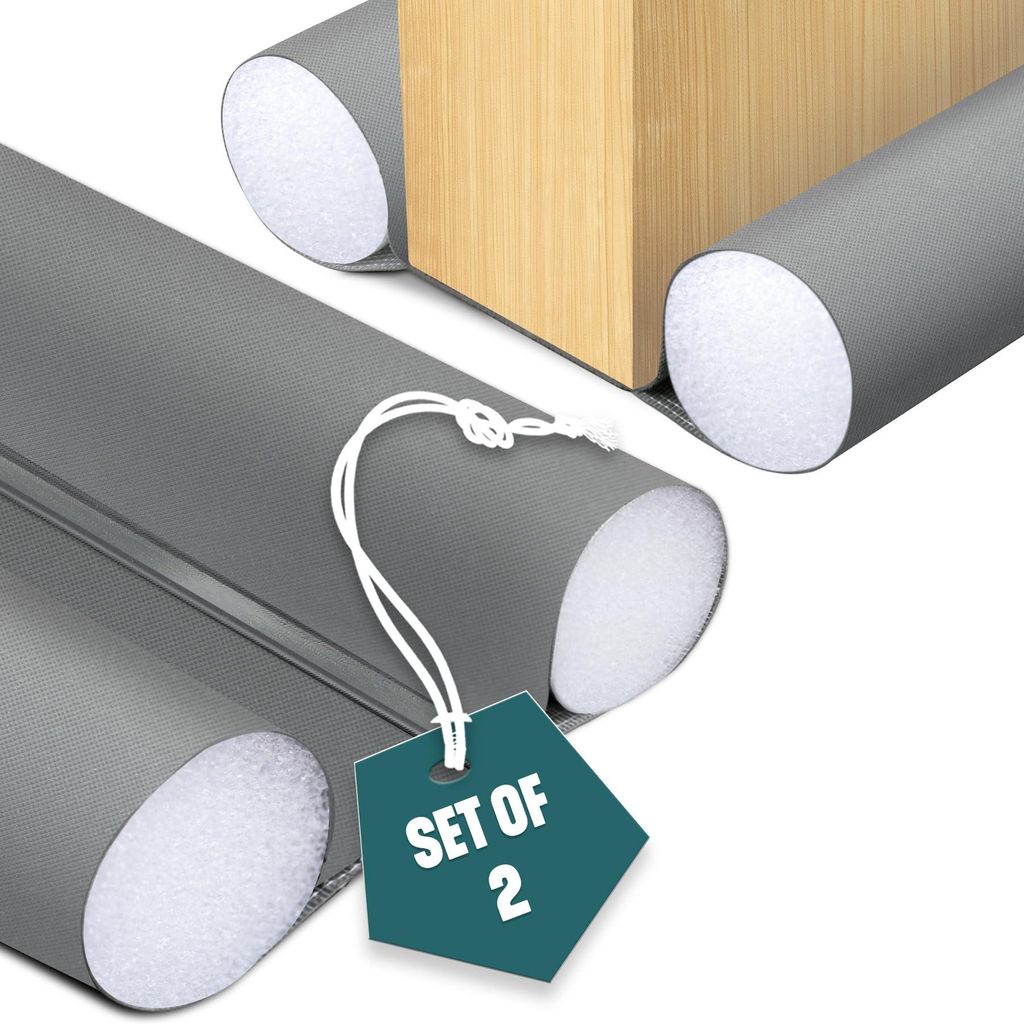 VOUNOT® 2-delige set, tochtstrip voor deuren, afsnijbaar, Productafbeelding 