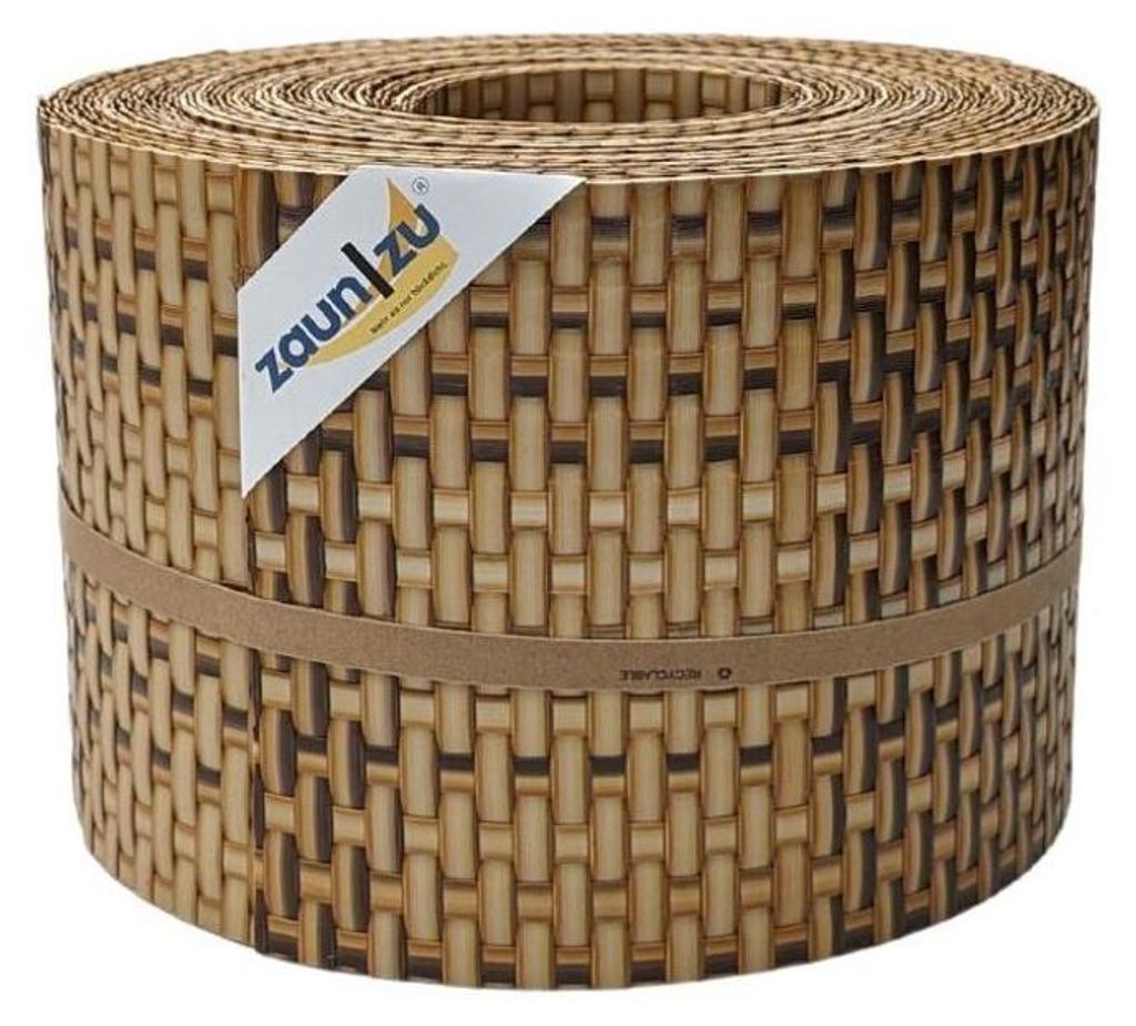 Sichtschutzstreifen zaun|zu RATTAN 10x Einzelstreifen 2,55m Produktbild 