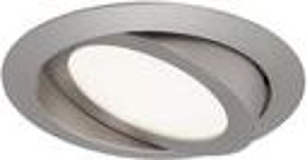 3er Set LED Einbauleuchte, Ø 14 cm, 8 W, Matt-Nickel, Briloner Leuchten