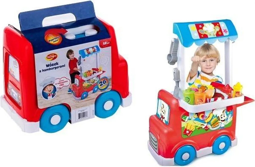 Chariot de Burger Dumel Discovery : Jeu de Rôle avec Roues et Sons