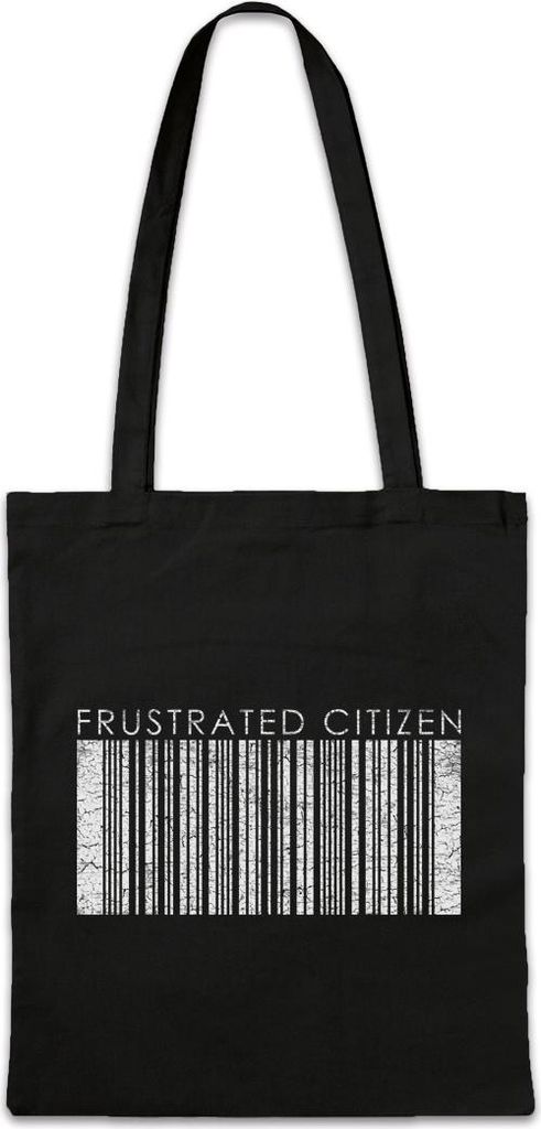 Urban Backwoods Frustrated Citizen, Stofftasche, Farbe: Schwarz