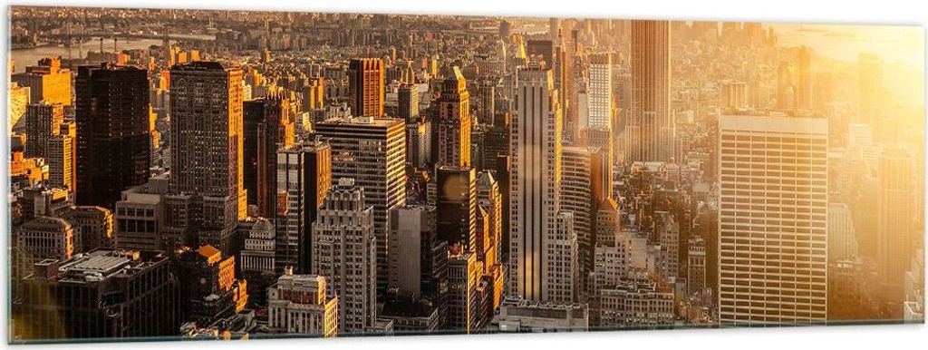 Bilder auf glas - New York Wolkenkratzer Manhattan - Produktbild 