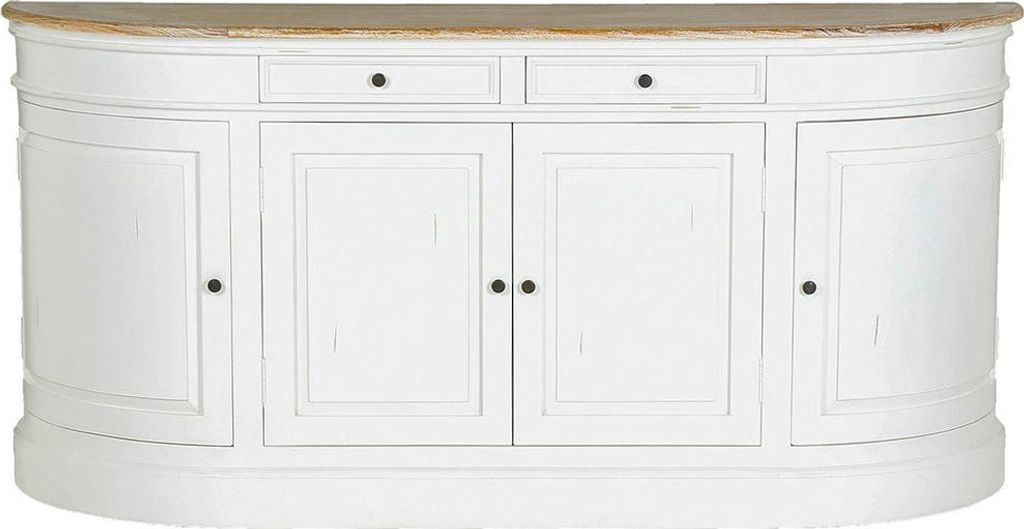 Buffet Mahagoni Teakholz 180 cm weiß modern