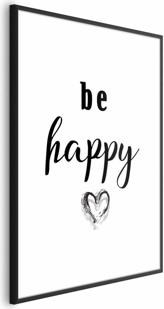 Posterpapier Poster - Be Happy 60x90 cm Text m-A-0795-ao-a
