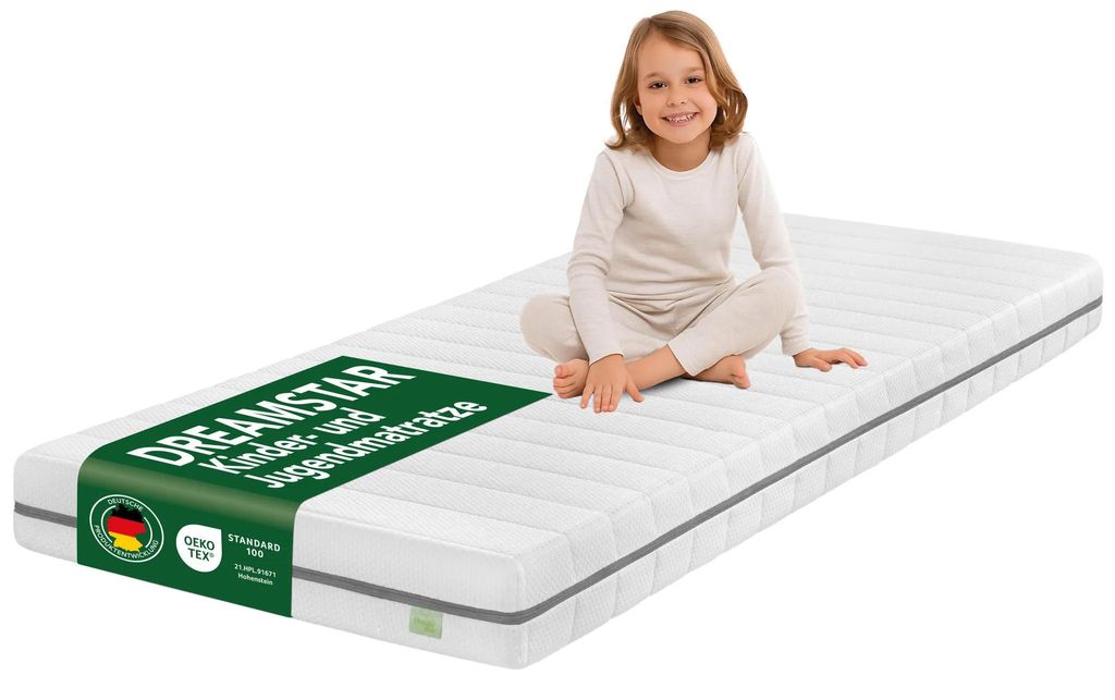 Kindermatratze 80x200 cm | 13 cm hoch | Jugendmatratze | Produktbild 
