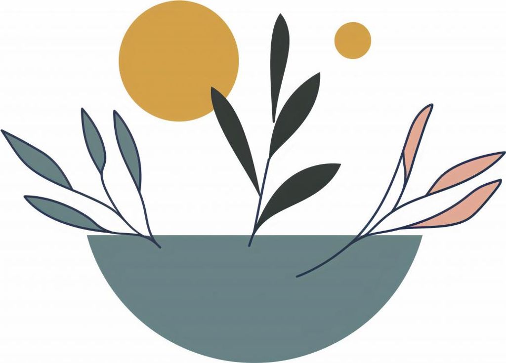 Plakat 40x30cm Pflanzenmuster