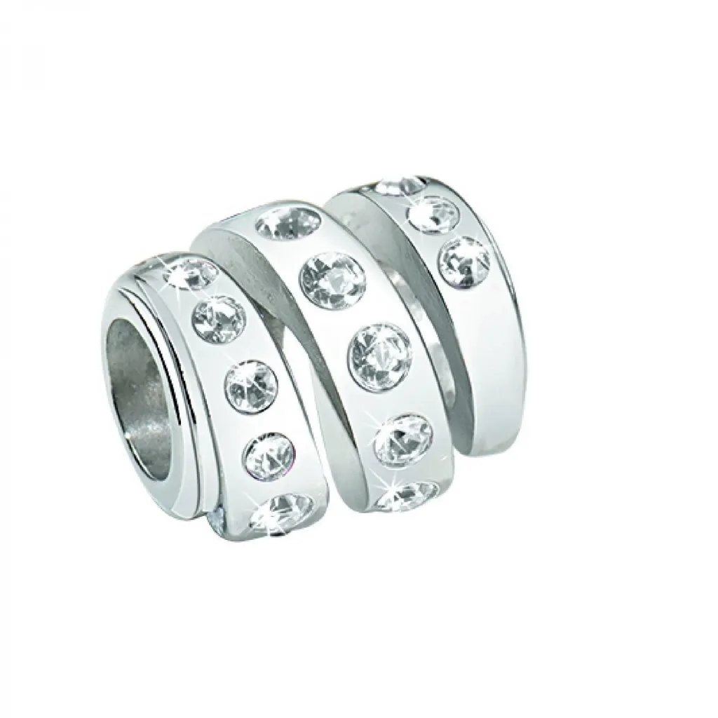 Pendentif Cristal de Luxe Forme Spirale SCZ201 Finition Brillantine