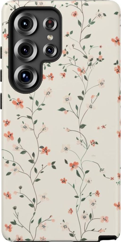 Zartes Blumenmuster mit kleinen Blüten – Hülle Kompatibel mit Samsung Galaxy S25 Ultra