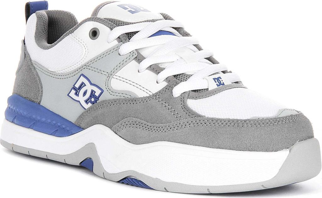 Dc Shoes Ascend In White Blue For Men – 7.5 UK - 41 EU - 8.5 US / White Blue