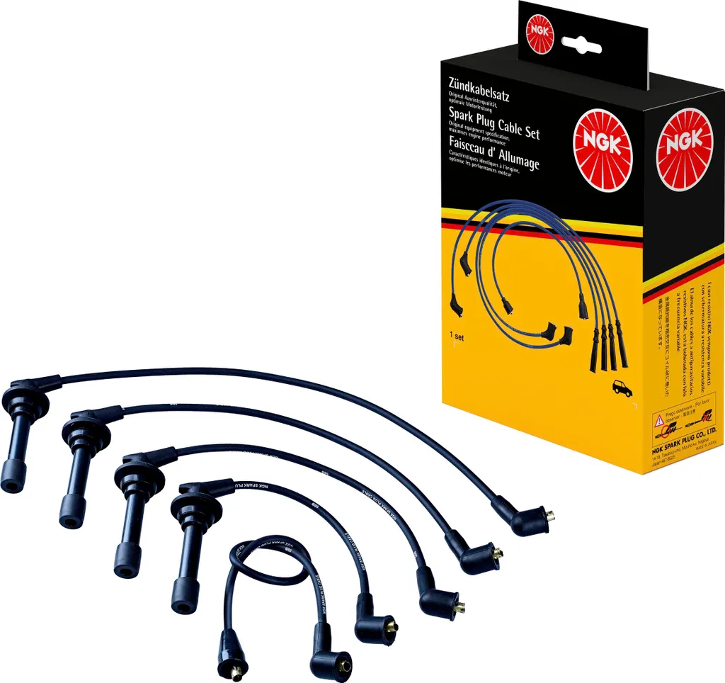 Câbles d'allumage silicone NGK 6370 haute résistance Honda Prelude