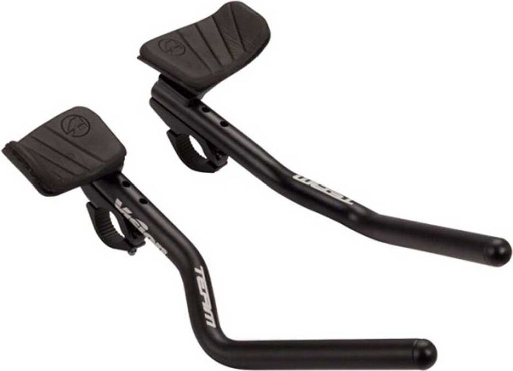 Vision Team Adjustable Clip On J-bend Extensions Black 230-270 mm