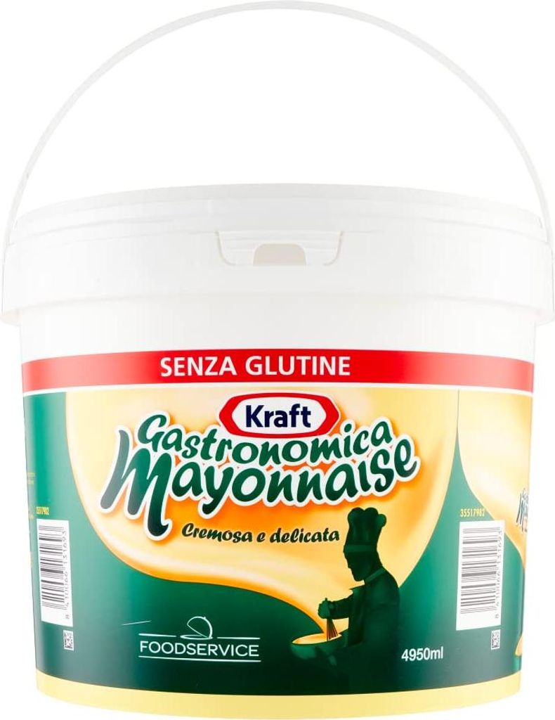 Kraft Gastronomica Soße Sauce Cremige und Zarte Mayonnaise Glutenfrei 4950ml Eimer