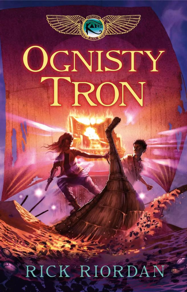 Kroniki rodu Kane Tom 2 Ognisty tron Rick Riordan (Buch auf Polnisch)