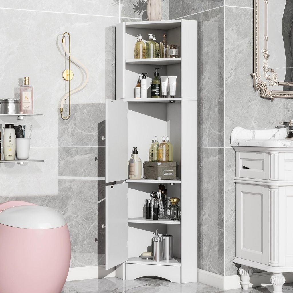 OKWISH Meuble de Salle de Bain, Armoire de Salle de Bain Image du produit 
