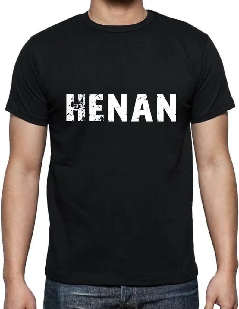 Herren Grafik T-Shirt Henan Öko-Verantwortlich Vintage Jahrgang Kurzarm Lustige Druck Geburtstag Geschenk Mann