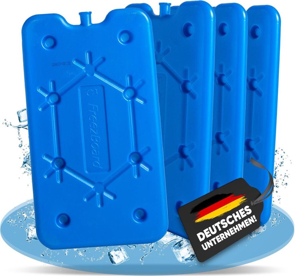 NEMT 4 x flacher Kühlakku 400 ml Kühlakkus 25x14x1,4cm Kühlelemente Kühltasche Kühlbox