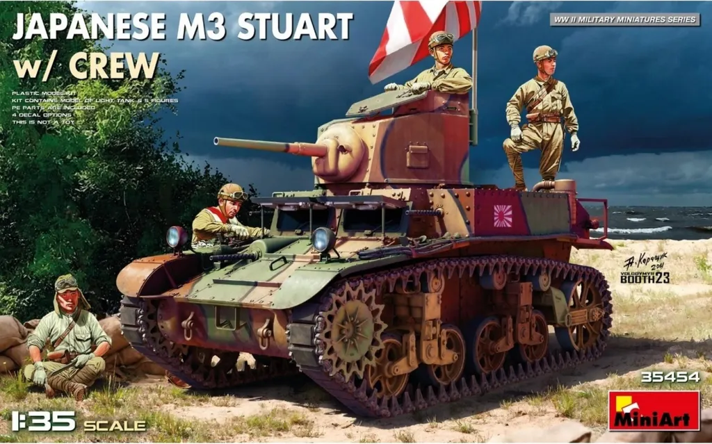 Char M3 Stuart japonais 1/35 idéal pour diorama militaire Pacifique