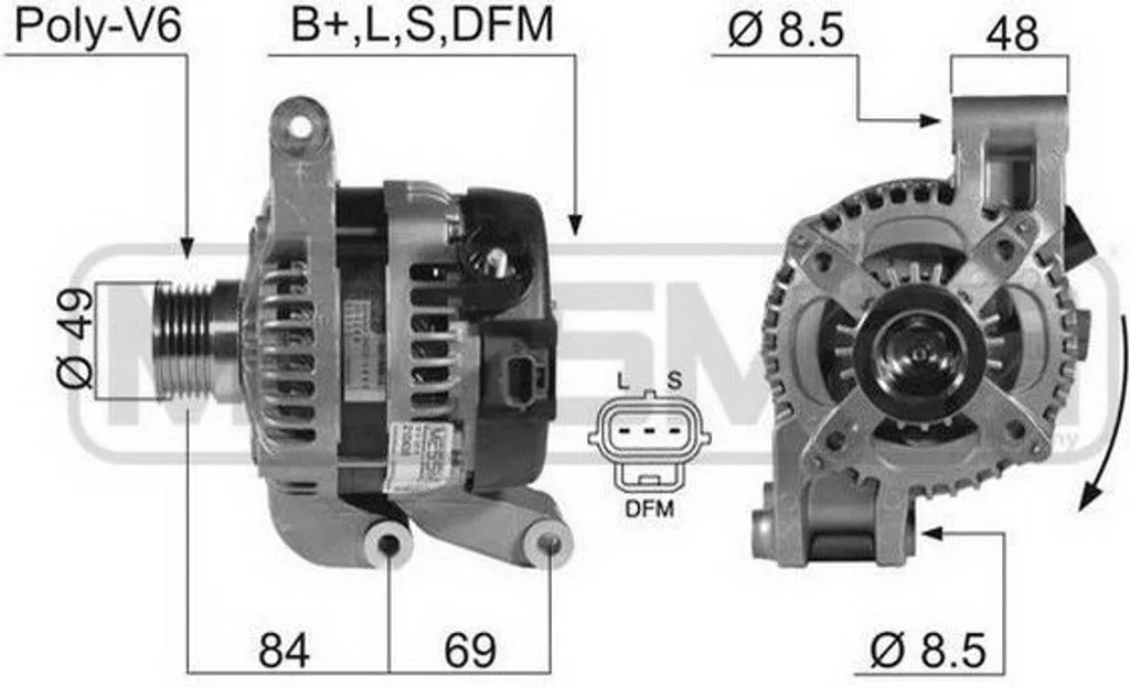 Alternateur ERA 210438A : Solution panne de charge Ford Focus et C-Max