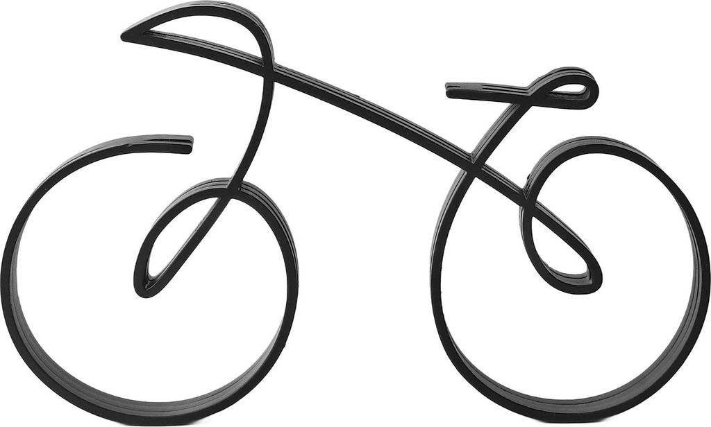 Fahrrad Kunst Skulptur Eisen Minimalistische Draht gerahmt Stil Elegante Fahrrad Skulptur für Radsport-Enthusiasten Dekoration