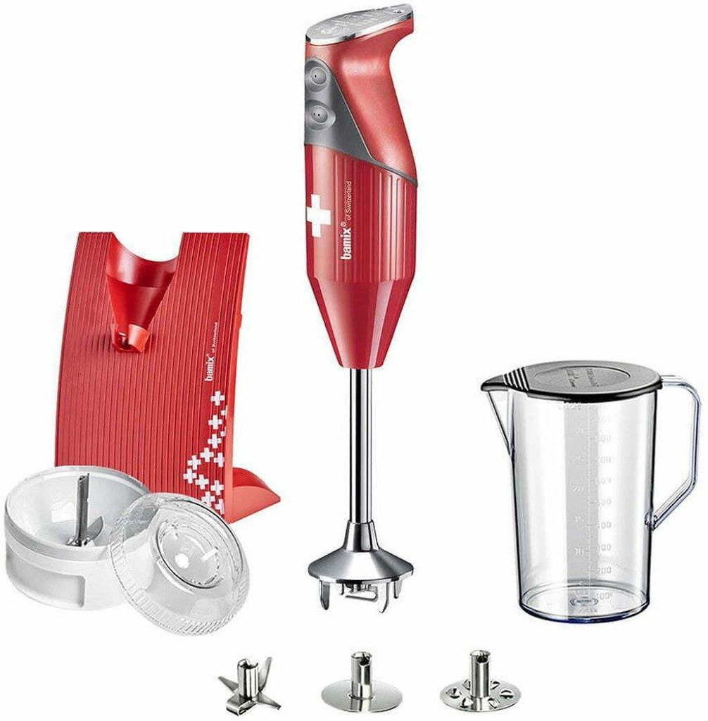 Set di frullatori manuali Bamix SwissLine - 200 W - rosso Immagine del prodotto 